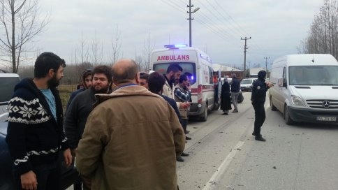 Batakköy Caddesinde Trafik Kazası